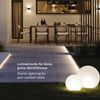 s.luce Globe pro langlebige Garten Außenkugel Weiß Weiß Ø 40cm Bild 4