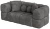 Sofa Designersofa VEGA 2-Sitzer in Stoff Egon Dunkelgrau Bild 2