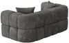 Sofa Designersofa VEGA 2-Sitzer in Stoff Egon Dunkelgrau Bild 3