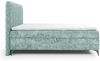 Boxspringbett Schlafzimmerbett TRIANA 200x200cm Stoff Trenza Mintgrün Bild 2