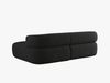 Micadoni 5-Sitzer Ecksofa Jenny Kleine Version Rechts Boucle Now or Never Schwarz Bild 4