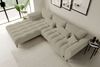 99rooms Ferrano Ecksofa Chenille EDEN Creme Links mit Sitztiefenverstellung Bild 3