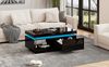 MODFU Couchtisch mit LED-Beleuchtung (Wohnzimmertisch, Beistelltisch, 1-St, 1 Schublade), mit Hochglanz-Optik Bild 2
