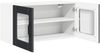 vidaXL Wandglasvitrine PORTO Schwarz 80 x 31 x 40 cm Holzwerkstoff 885296 Bild 5