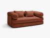 Micadoni Sofa Dreamy 3-Sitzer Strukturierter Stoff Liberty Ziegel Bild 3