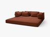 Micadoni Sofa Dreamy 3-Sitzer Strukturierter Stoff Liberty Ziegel Bild 5