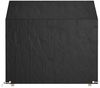 vidaXL Abdeckung für Gartenbank mit 8 Ösen, Polyethylen schwarz, 130 x 70 x 70/88 cm Bild 3
