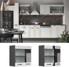 Küchenglasschrank R-Line Weiß Landhaus 60 cm Vicco Bild 2
