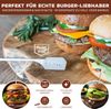 Burger-Spieße 4er Set - 19 cm Länge - geeignet für Burger Sandwiches, Schaschlik und Früchte, aus hochwertigem Edelstahl Bild 3