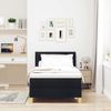 vidaXL Boxspringbett mit Kissen mit Kopfteil Schwarz 90 x 200 cm Stoff 3338813 Bild 3
