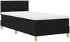 vidaXL Boxspringbett mit Kissen mit Kopfteil Schwarz 90 x 200 cm Stoff 3338813 Bild 4