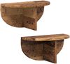 vidaXL Wandregal 2 pcs Altholz 38 x 19 x 19 cm Holzwerkstoff 891425 Bild 2