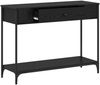 vidaXL Konsolentisch Sonstiges Schwarz Eichen-Optik 100 x 34.5 x 75 cm 883512 Bild 5