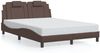 vidaXL Bettgestell "Viana" mit LED ohne Matratze Braun 120x200 cm 3214010 Bild 4