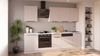 Küche COMO BASIC 280 cm Küchenzeile Küchenblock Einbauküche Kaschmir beige matt + Weiß matt Bild 2