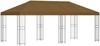 vidaXL Pavillon mit Seitenwänden 6 x 3 m Taupe Polyester und Stahl 190 3375987 Bild 2