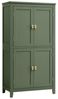 Vasagle Badezimmerschrank mit verstellbaren Ablagen, MDF, 110 x 30 x 60 cm, Waldgrün Bild 2