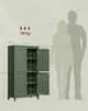 Vasagle Badezimmerschrank mit verstellbaren Ablagen, MDF, 110 x 30 x 60 cm, Waldgrün Bild 5