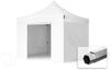 3x3 m Faltpavillon, PROFESSIONAL Alu 40mm, feuersicher, Seitenteile ohne Fenster, weiß Bild 1