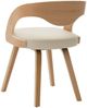 Esszimmerstühle 2 Stk. Creme Bugholz und Kunstleder [283104] Bild 5
