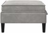 vidaXL Sofa-Hocker mit Stauraum Hellgrau Samt 42027133 Bild 5