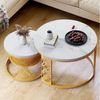 HAUSS SPOLE Couchtisch rund 2er-Satztisch Beistelltisch Sofatisch mit hitzebeständiger Platte (2-St) Bild 3