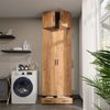 Mehrzweckschrank Ingo Anthrazit/Goldkraft Eiche 80 x 241.2 cm mit Schrankaufsatz und Schubladenmodul Vicco Bild 5