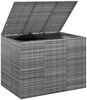 vidaXL Garten-Kissenbox PE Rattan 145x100x103 cm Grau 317231 Bild 4
