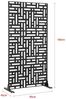 Trennwand Bernalda 180x90 cm Stahl Schwarz [casa. pro] Bild 2