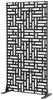 Trennwand Bernalda 180x90 cm Stahl Schwarz [casa. pro] Bild 3