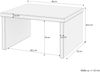Metallfreier Nachttisch niedrig aus Fichte massiv 90.20-K6 Bild 4