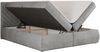 Boxspringbett AVERTA 180 x 200 cm mit Bettkasten und Topper, Doppelbett mit Bonnell-Federkernmatratze, gepolstertem Kopfteil, Stauraum, modernes Schlafzimmer Bett - Hellgrau Velvet - H3 Bild 5