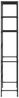 vidaXL Waschmaschinenregal 3 Ablagen Schwarz 69x28x169 cm 288330 Bild 4