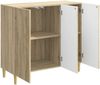 vidaXL Sideboard Sonoma-Eiche 89 x 34,5 x 80 cm Holzwerkstoff 894647 Bild 3
