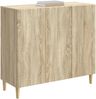 vidaXL Sideboard Sonoma-Eiche 89 x 34,5 x 80 cm Holzwerkstoff 894647 Bild 2