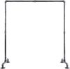 Kleiderständer MORITZ - 150 x 55 x 150 cm, Metall, Silber | Kleiderstange Jackenständer Klamottenständer Bild 5