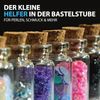 Mini Glasflaschen mit Korken 10ml ( 12er Pack ) - Kleine Glasfläschchen zum Befüllen - Reagenzglas Glas für Hochzeit - Mini Gläser Gastgeschenke Bild 4