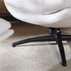 Bronx71 Sessel mit Hocker Palma Leinen drehbar Off white Bild 5