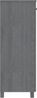 vidaXL Schuhschrank HAMAR Dunkelgrau 85x40x108 cm Massivholz Kiefer 340518 Bild 4