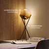 s.luce Orb Axis Glas-Tischlampe Dreibein 20cm Rauch, Gold Bild 4
