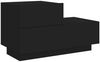 vidaXL Nachttisch mit LED-Leuchten Schwarz 70x36x40,5 cm 836778 Bild 5