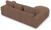Stoff Ecksofa Gomera L-Form Kurz - Strukturstoff - Braun - Links Bild 4