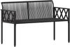 vidaXL Bänke für Outdoor 2 -Seater 116 x 56 x 75 cm Poly-Rattan 42025352 Bild 4