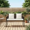 vidaXL Bänke für Outdoor 2 -Seater 116 x 56 x 75 cm Poly-Rattan 42025352 Bild 3