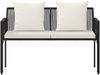 vidaXL Bänke für Outdoor 2 -Seater 116 x 56 x 75 cm Poly-Rattan 42025352 Bild 5