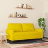 vidaXL 2-Sitzer-Sofa Gelb 140 cm Samt 359205 Bild 3