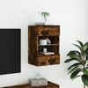 vidaXL TV-Wandschrank mit LED-Leuchten Räuchereiche 40x30x60,5 cm 837086 Bild 4