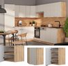 Eckhängeschrank Fame-Line GrauBeige 57 cm Vicco Bild 2