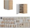 Eckhängeschrank Fame-Line GrauBeige 57 cm Vicco Bild 5