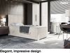 MEBLINI Boxspringbett KAI 90x200 cm mit Bettkasten - H3/Beige Samt Gepolstert Einzelbett mit Topper & Taschenfederkern-Matratze - 90x200 Links Bild 2